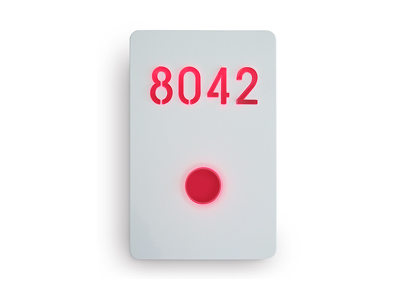 Illuminated Number Sign White