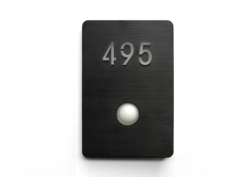Led Doorbell Button Panel Black
