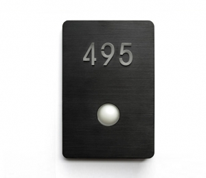 Led Doorbell Button Panel Black