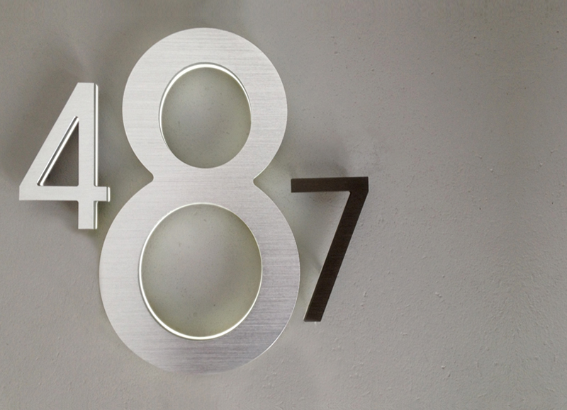 Modern 10″ / 25CM House Address Numbers