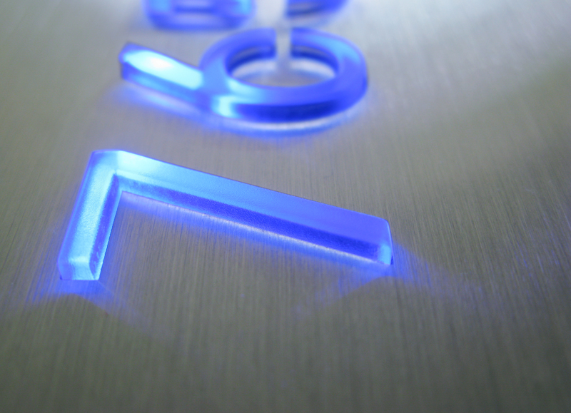 Led Room Number Sign Brushed