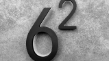 Modern Black 5″ / 12CM Backlit LED Numbers