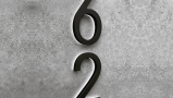 Modern Black 5″ / 12CM Backlit LED Numbers