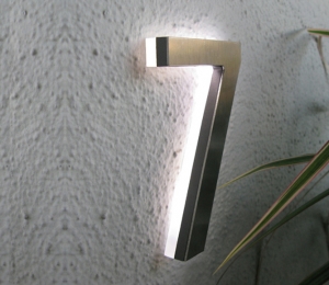 Modern Led House Number 5″ / 12CM Outdoor