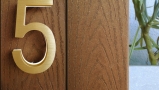 Modern Brass Led House Numbers 5″ / 12CM