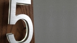 Modern Brass Led House Numbers 5″ / 12CM