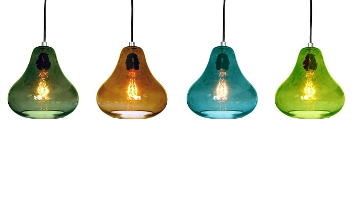 Pear Amber Pendant Lamp