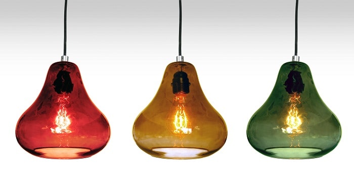 Pear Amber Pendant Lamp