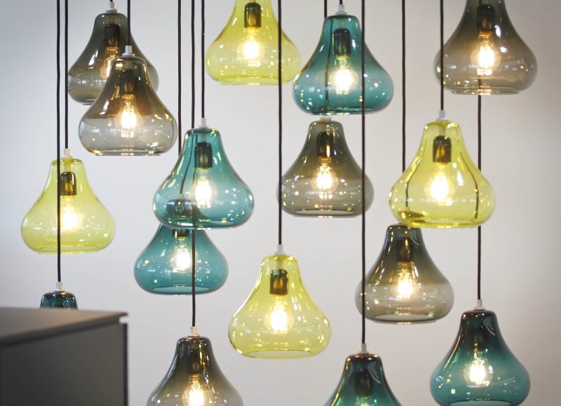 Pear Pendant Aqua