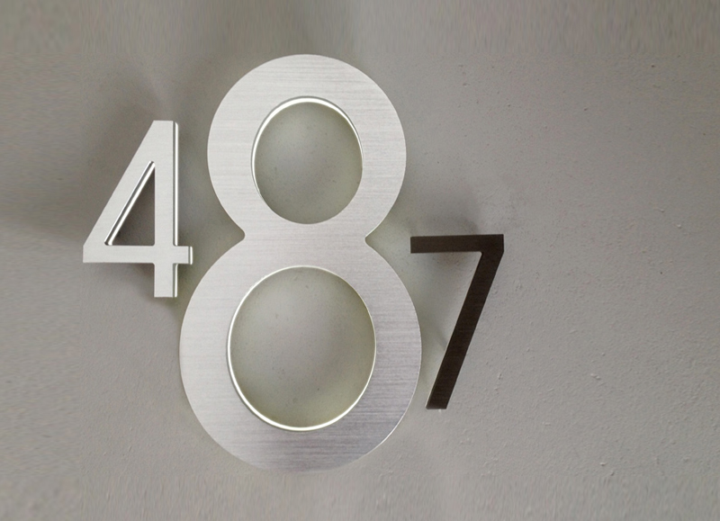 Modern 8″ / 20CM Backlit LED House Numbers