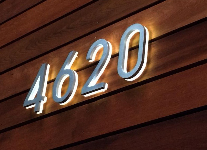 Modern 8″ / 20CM Backlit LED House Numbers