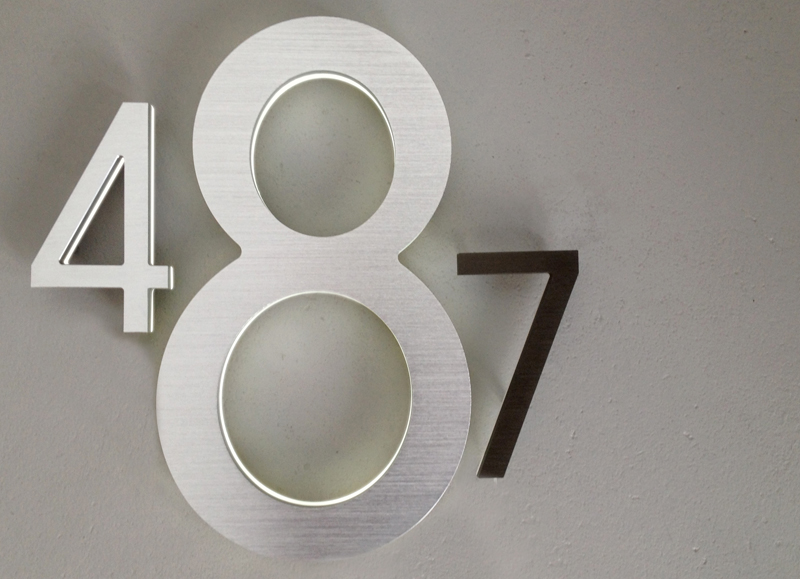 Modern 16″ / 40CM Lighted LED House Numbers