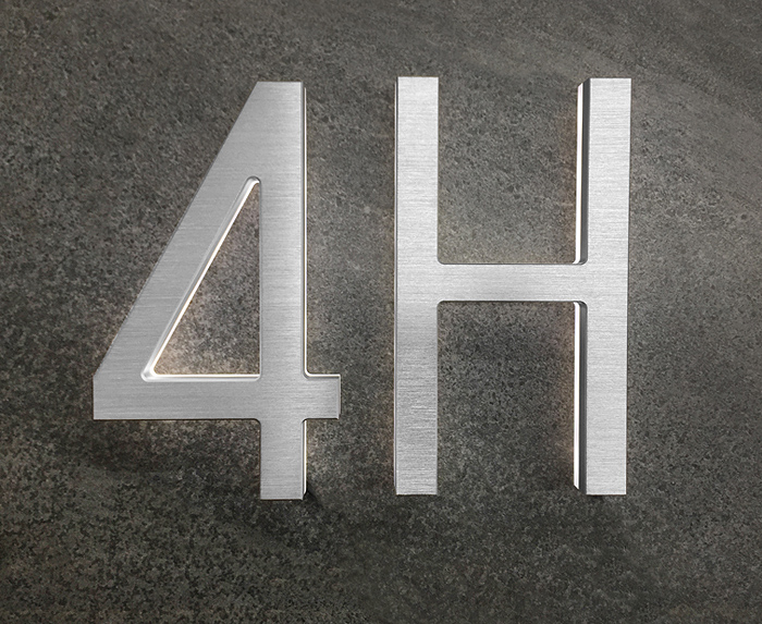 Modern Lighted Address Letters 8″ / 20CM