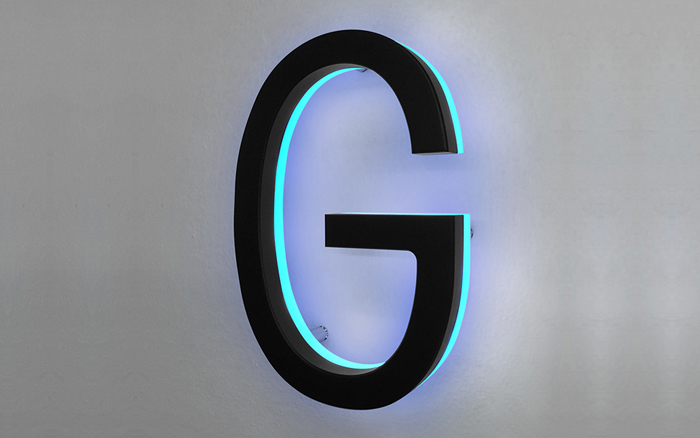 Modern Lighted Black House Letters 5″ / 12CM