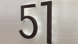 Modern Neutra 8″ / 20CM Bronze Backlit Numbers
