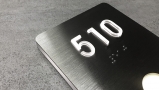 Led Room Numbers Lighted Brushed Nickel