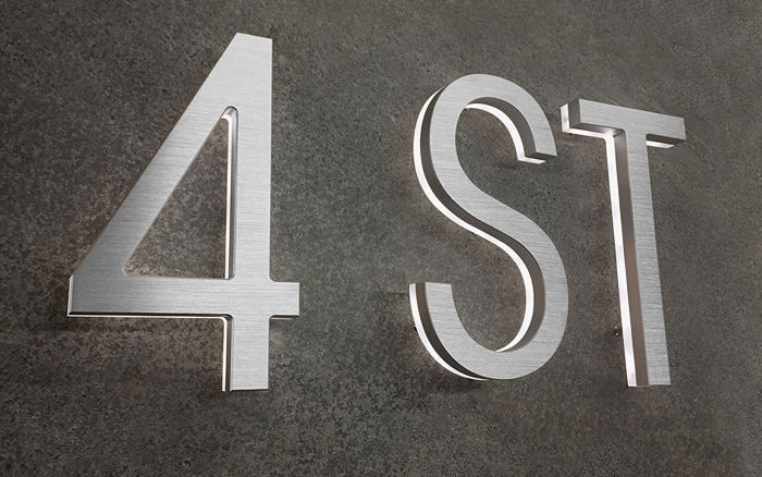 Modern Lighted Address Letters 8″ / 20CM
