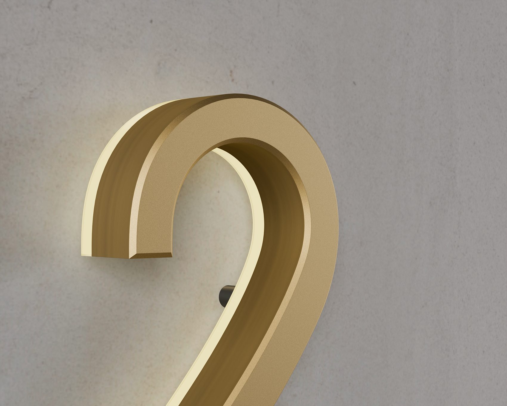 Modern Numbers 3″/ 7.5CM Lighted