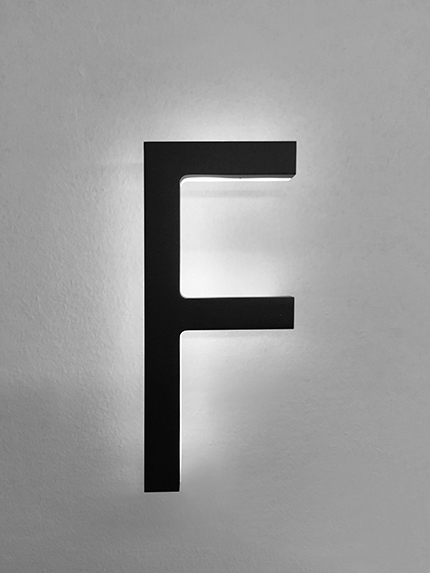 Modern Lighted Address Letters 8″ / 20CM