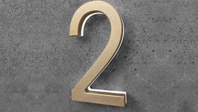Modern Numbers 3″/ 7.5CM Lighted