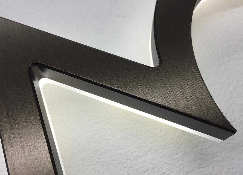 Modern Neutra 8″ / 20CM Bronze Backlit Numbers
