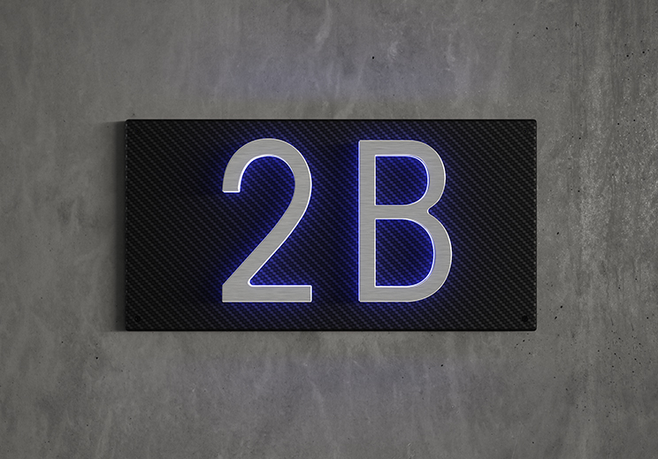 5″ / 12CM Panel Backplate for Numbers