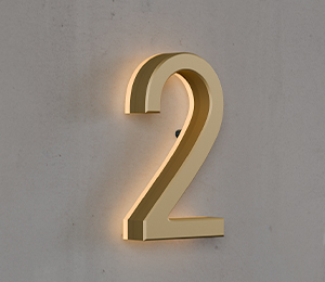 Modern Numbers 3″/ 7.5CM Lighted