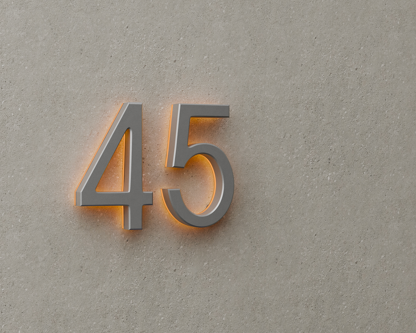 3″/ 7.5CM Backlit Outdoor LED House Numbers