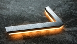5″ / 12CM Modern Backlit Brushed House Numbers