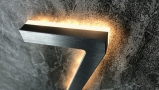 5″ / 12CM Modern Backlit Brushed House Numbers