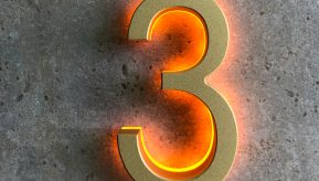 3″/ 7.5CM Backlit Outdoor LED House Numbers