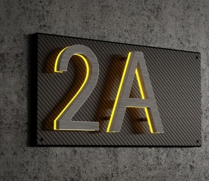 Carbon Fiber Backplate for 8″ / 20CM Numbers