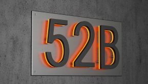 Panel Backplate for 8″ / 20CM Numbers