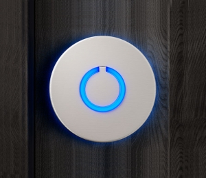 Round Touch Doorbell Silver