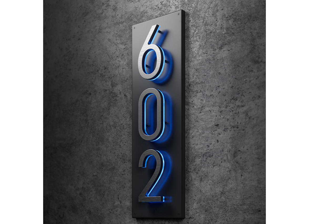 5″ / 12CM Vertical Panel Backplate for Numbers