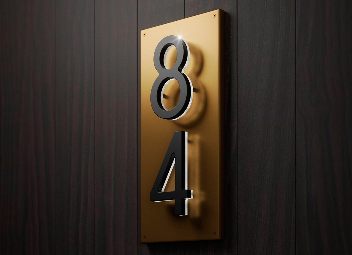 5″ / 12CM Vertical Panel Backplate for Numbers