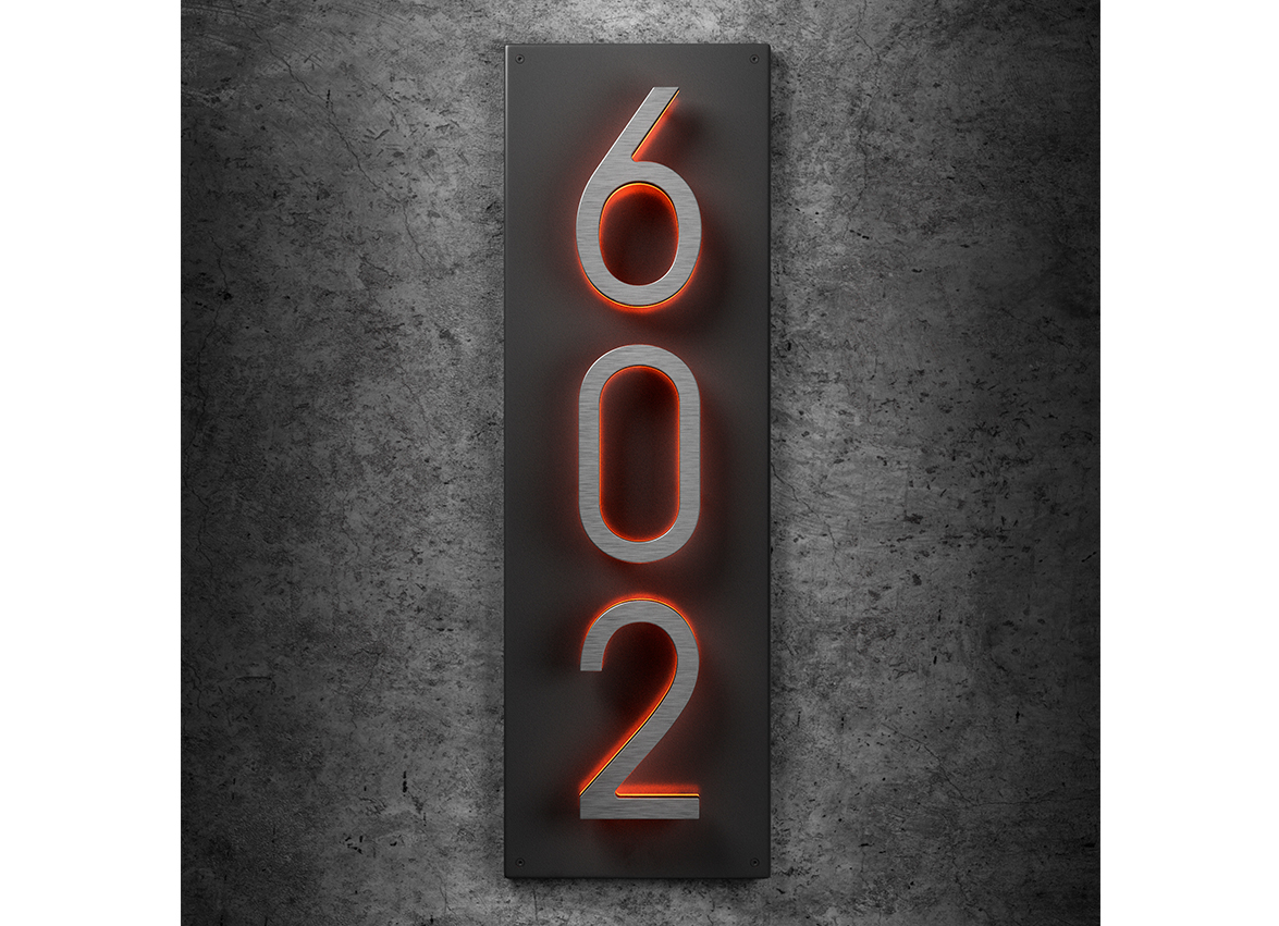 5″ / 12CM Vertical Panel Backplate for Numbers