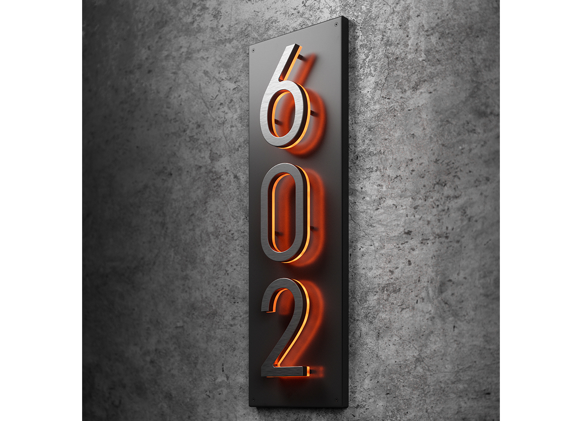 5″ / 12CM Vertical Panel Backplate for Numbers