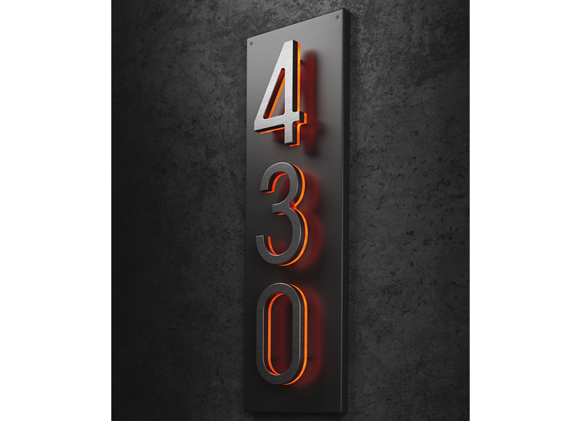 Vertical Backplate for 8″ / 20CM Numbers