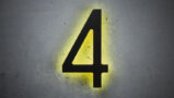 Black 16″ / 40CM Backlit House Numbers
