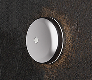 Polished Chrome Chime Doorbell + LED Light